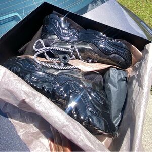 No 21 Billy Sneakers - Metallic Black - Size 41 - BNIB